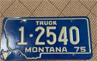 1975 Montana Truck  License Plate