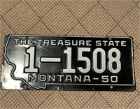 1950 Montana License Plate