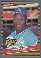 Sharp 1986 Donruss HL #43 Bo Jackson RC KC Royals
