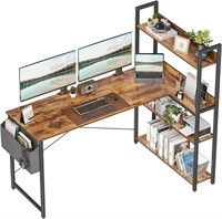 55 Inch Computer Desk with Storage Shelves