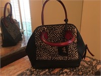 Stunning SHARIF Leather & Cowhide Handbag