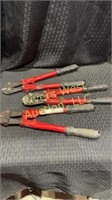 Three 12” bolt cutters