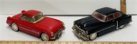 Vintage 1950 Cadillac & 1953 Corvette Tin