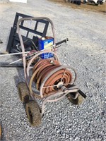 INDUSRITAL TYPE WATER HOSE AND REEL CART