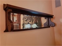 4' Mirrored Wall Shelf