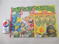 3 Magazines Tortues Ninja,  # 3-7-8 1990-91