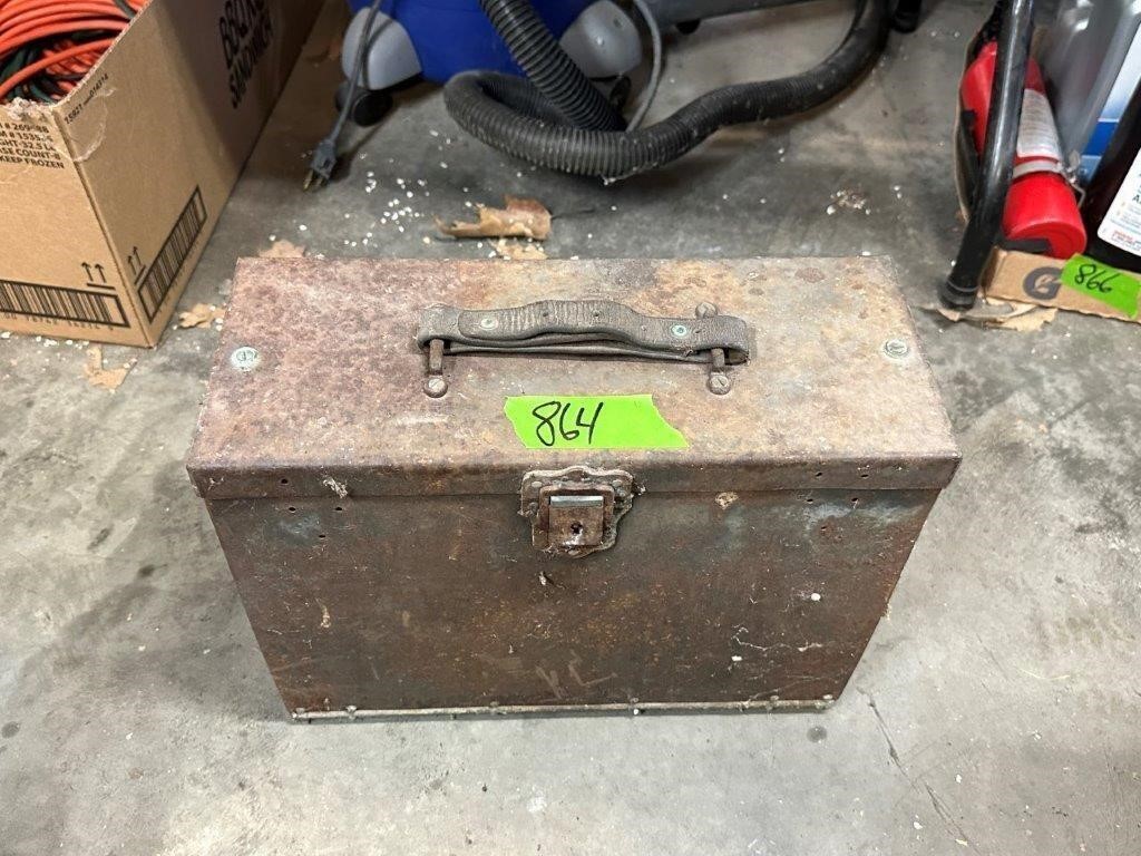Handmade metal tool box