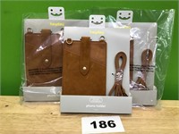 Heyday Leather Universal Cell Phone Case lot of 3
