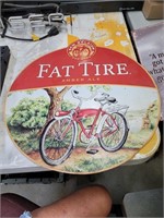 Fat Tire Amber ale metal sign