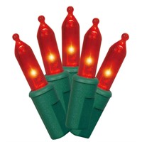 SM4004  Holiday Time Mini Christmas Lights, Red LE