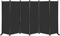 MAYOLIAH 6 Panel Folding Privacy Screen 9ft Wide