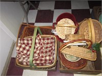(2) Boxs of Picnic / Other Baskets