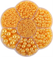 Golden Half Pearls for Crafts  Multi Size 2-10mm