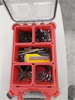 Milwaukee pack out tool box with bits and hardware