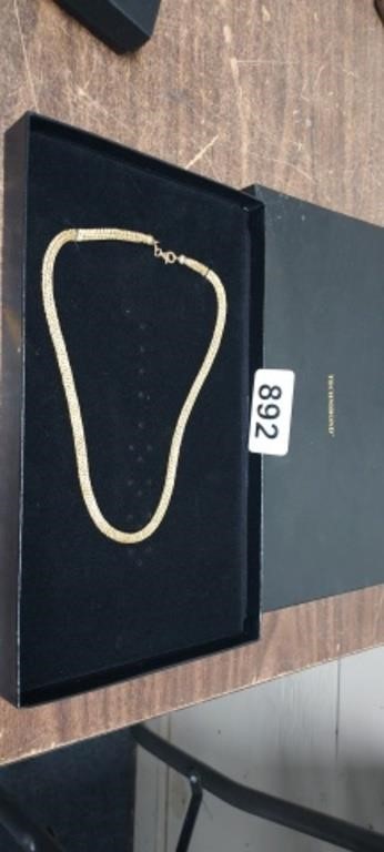 TECHNIBOND STERLING SILVER NECKLACE IN BOX