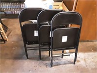 3 metal chairs new