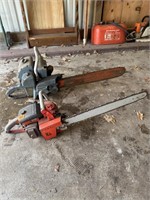 2-Large Homelite Chainsaws