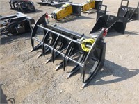 Unused 66" Skid Steer Root Grapple Rake