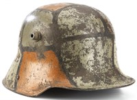 WWI German M-17 Camo Helmet