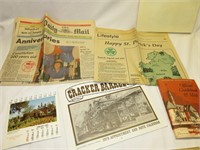 Box of Ephemera Newspapers