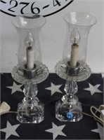 Vintage Table Lamps w/ Chimneys