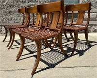 T.H. ROBSJOHN GIBBINGS Style Klismos Chairs, 6