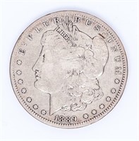 Coin 1889-CC  Morgan Silver Dollar In Fine+