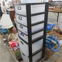 6 drawer unit, waste basket