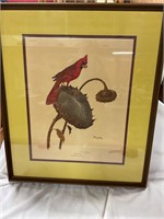 Ray Harm Cardinal Picture 28”x23”