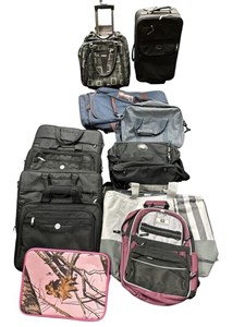 Misc. Lot of 12 Assorted Bags: Suitcase, Samsonite