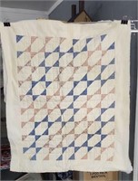 Vintage Unfinished Baby Quilt