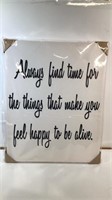 New Inspirational Canvas Sign