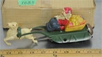 Vintage wind up Santa's sleigh - info