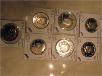 7 Proof Kjennedy Half Dollars