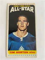 1964-65 Topps Tallboy Tim Horton All Star Card 105