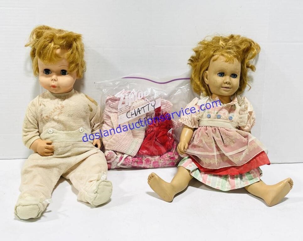 Pair of Chatty Cathy Dolls