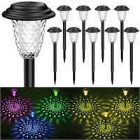E-Kong Solar Pathway Lights 10 Pack, Color Changin