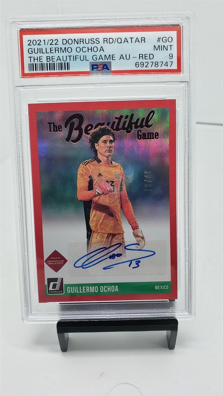 PSA 9 Guillermo Ochoa Auto #d /49 Pop 4