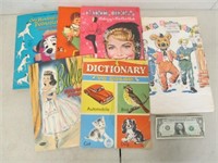 Vintage Collectible Character Coloring  Books -