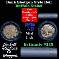 Buffalo Nickel Shotgun Roll in Old Bank Style 'Bel