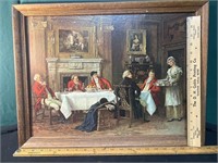 Vintage Painting Of A Dinner