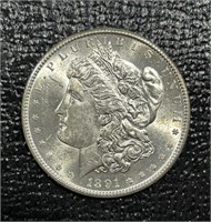 1891-S US Morgan Silver Dollar Gem BU