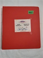 Stamp starter CPO binder with stamps
