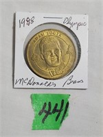 1998 McDonald Olympic Hockey coin Foote/Desjardine