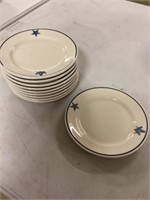 10-6 Inch eastern star masonic saucers