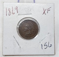 1869 Cent XF