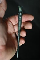 Jade Jaguar Hair Pin 5 13/16"Found in Northeast Ch