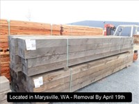 LOT, 6" X 12" DOUG FIR LUMBER AT APPROX 16'