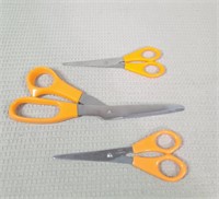 Orange Handled Scissor Trio