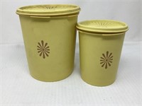 2) Tupperware Canisters